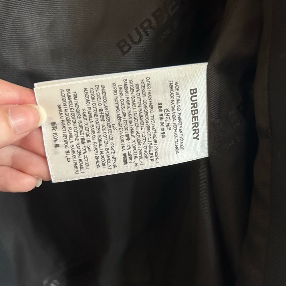 Black Burberry Trench Coat - Picture 6 of 9